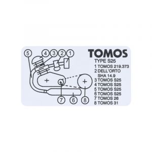 Model Identification Sticker Tomos S25