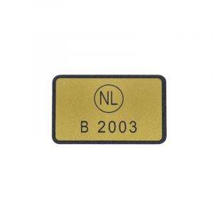 Approval Sticker Kreidler B2003 Gold