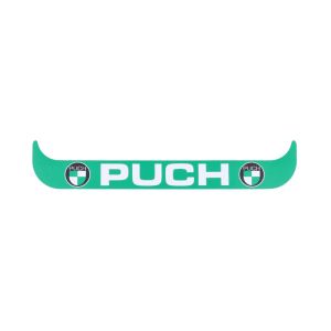 Sticker License Plate Holder Wide Puch Logo Green