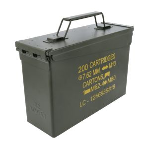 Ammo Box .30 Cal Metal with Print