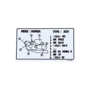 Sticker Chainguard AC01 Honda MB50