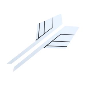 Tank stickerset White Yamaha DT50M/125MX