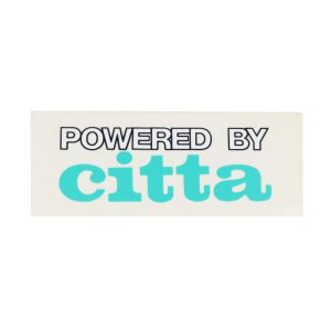 Sticker "Powered by Citta" Green NOS