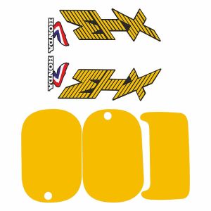 Stickerset Yellow Honda MTX80R2 /125/200
