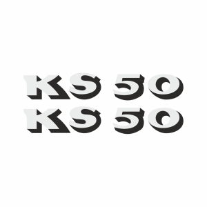 Sticker Set Zundapp KS50 Shadow &ndash; 2-piece