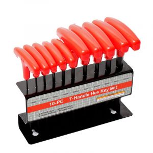 Allen T-Handleset Red 10 Parts