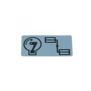 Bicycle Position Sticker Yamaha FS1 52X26MM