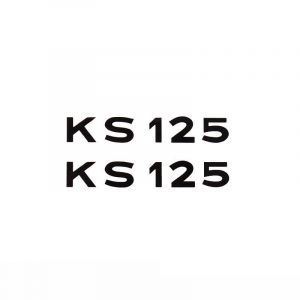 Stickerset Text Zundapp KS125 Black