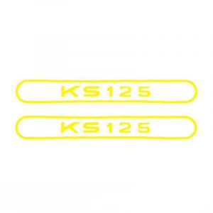 Stickerset Tank Zundapp KS125 Yellow
