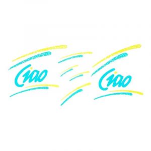 Stickerset Vespa Ciao Green/Yellow