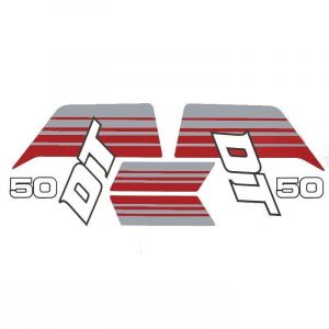 Stickerset Yamaha DT50 Red/Grey 1981