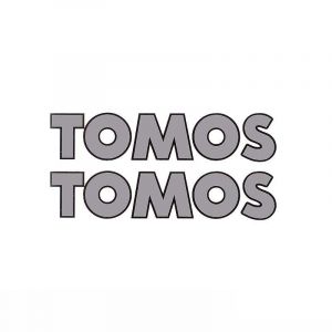 Stickerset Tomos Word Grey / Black 150X31MM