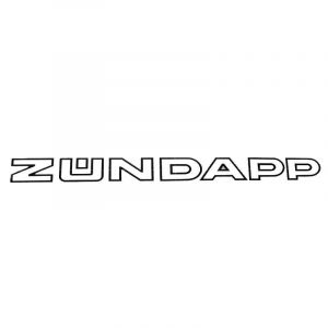 Sticker Zundapp 280X22MM White/Black a piece