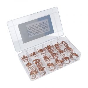 Assortiment set Filled sealing Rings Din 7603C - 200 Pieces 