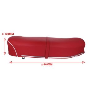 Buddyseat Zundapp Red - White lines