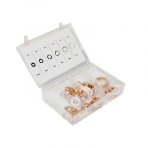 Assortment set Copper rings Din 7603A 80-Pieces