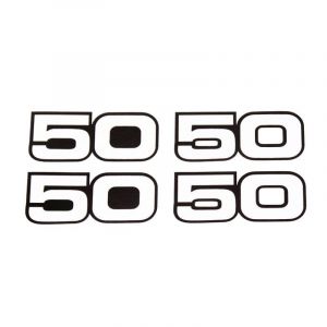 Stickerset 50-50 Black/White Yamaha
