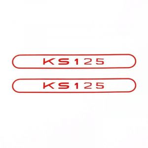 Sticker set Tank Zundapp KS125 Red