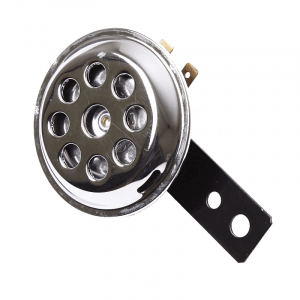 Horn 12 Volt Direct Current Model Holes Chrome
