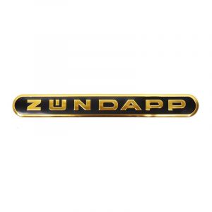 Tank emblem Zundapp Black/Gold
