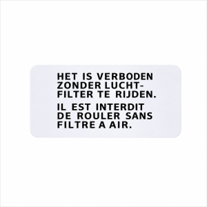 Sticker Air Filter Honda Camino