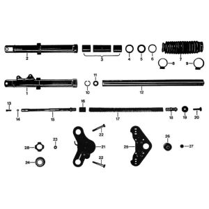 19. Zundapp 529 Front Fork Disc Brake