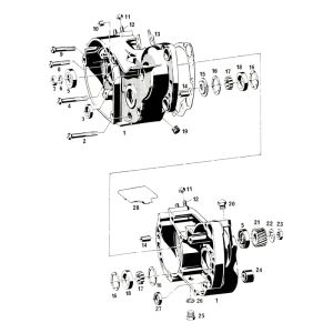 Crankcase Sachs 50/4 EKF