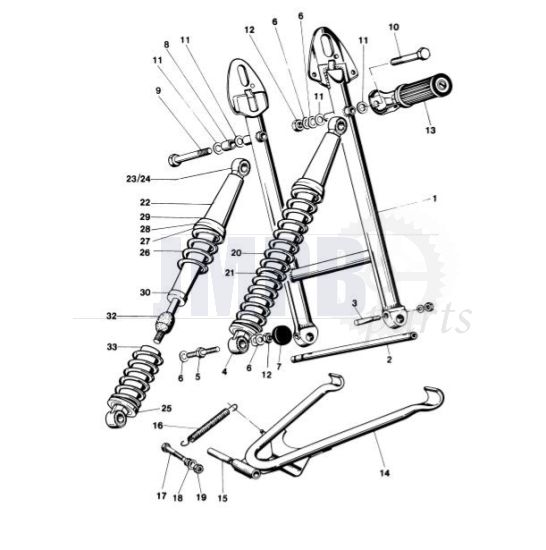 Swingarm Kreidler RS