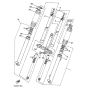 Front fork Yamaha DT50MX