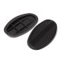 Knee rubber set Kreidler Egg-Tank Black