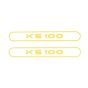 Stickerset Tank Zundapp KS100 Yellow