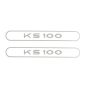 Stickerset Tank Zundapp KS100 Grey