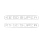 Stickerset Tank Zundapp KS50 Super White