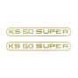 Stickerset Tank Zundapp KS50 Super Gold