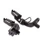 Footrests Frontside Complete Black Honda MT50