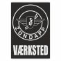 Vaerksted Sticker Zundapp Black Danish