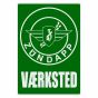 Vaerksted Sticker Zundapp Green Danish