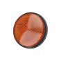 Reflector Orange Round 60MM M6 Bolt - Wide Edge