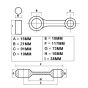 Connecting rod set Race Top Racing Zundapp