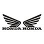 Stickerset Honda Wings Black 105X85MM