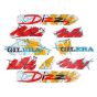 Stickerset Gilera Citta Dizzy Red/Orange