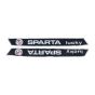 Tank stickers Sparta Lucky Black/Chrome