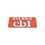 Sticker Logo Gilera CB1 Orange/White