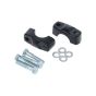 Handlebar clamp set Honda MT50 Black