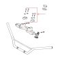 Handlebar clamp set Honda MT50 Black