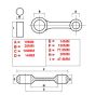 Connecting rod Honda MB8/MT8 Pro-X
