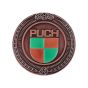 Emblem Sticker Puch Logo Metal Bronze/Green 47MM