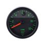 Tachometer 85MM VDO Replica Black/Green