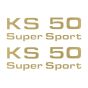 Aufklebersatz Zundapp KS50 Super Sport Gold