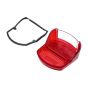 Taillight Glass Pig Snout Red with Rubber